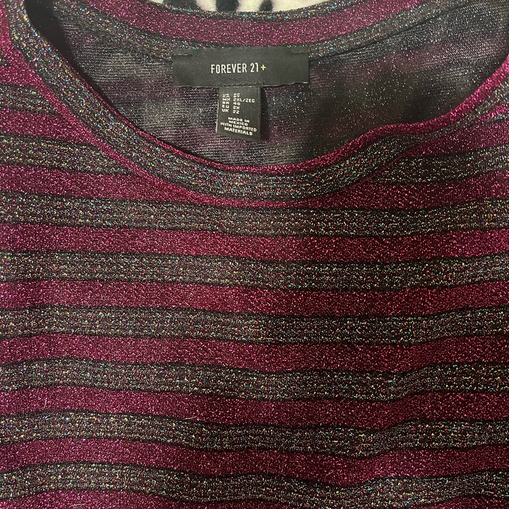 Never been Worn. The sleeves are puffy from the top. Glittery Blouse!